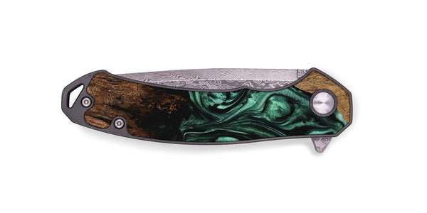 EDC Wood Pocket Knife - Lusa (Green, 742446)