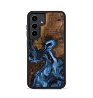 Galaxy S24 Wood Phone Case - Nettle (Blue, 742464)