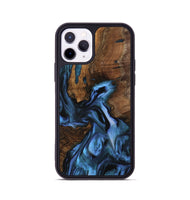 iPhone 11 Pro Wood Phone Case - Nettle (Blue, 742464)