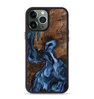 iPhone 13 Pro Max Wood Phone Case - Nettle (Blue, 742464)