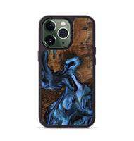 iPhone 13 Pro Wood Phone Case - Nettle (Blue, 742464)