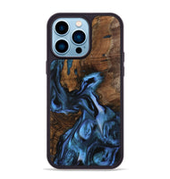 iPhone 14 Pro Max Wood Phone Case - Nettle (Blue, 742464)