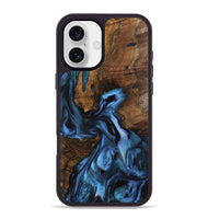 iPhone 16 Plus Wood Phone Case - Nettle (Blue, 742464)