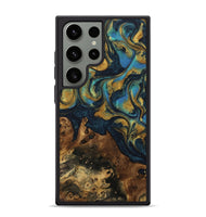 Galaxy S24 Ultra Wood Phone Case - Rice (Teal & Gold, 742479)