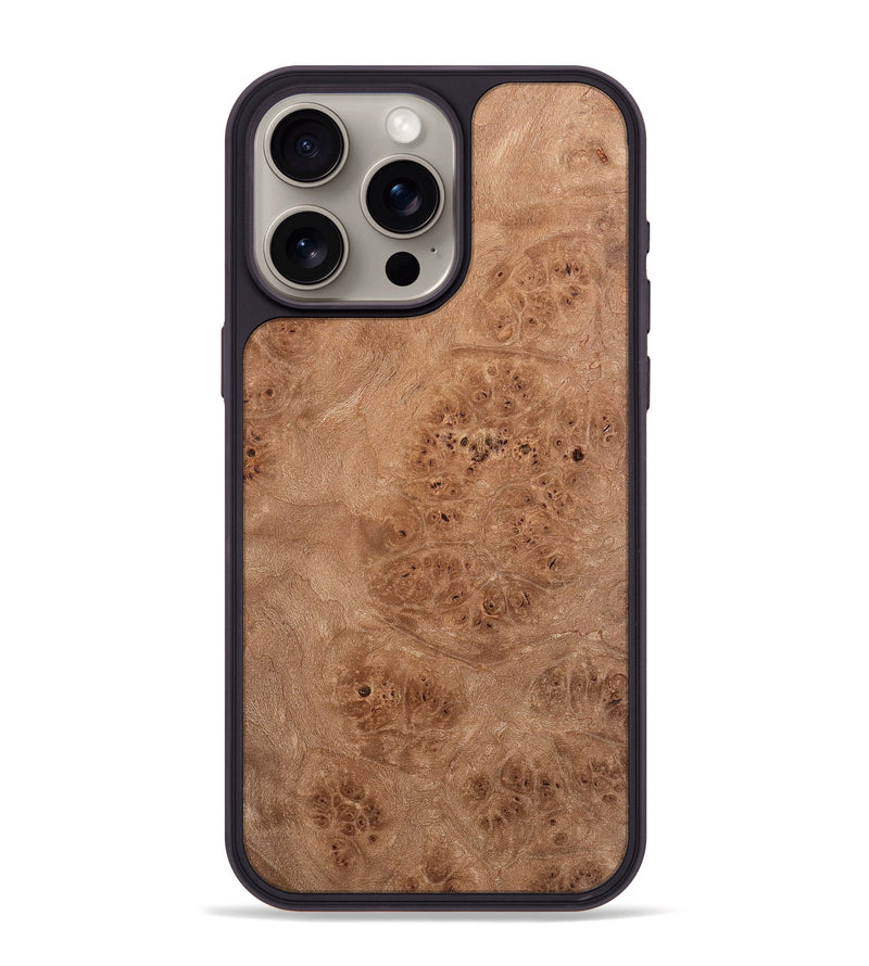 iPhone 15 Pro Max Wood Phone Case - Derrik (Wood Burl, 742485)