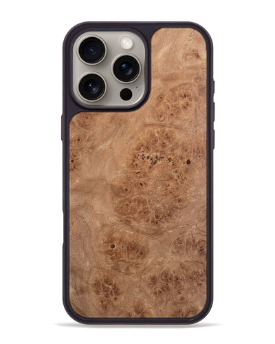 iPhone 16 Pro Max Wood Phone Case - Derrik (Wood Burl, 742485)