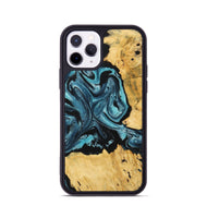 iPhone 11 Pro Wood Phone Case - Ivona (Blue, 742487)