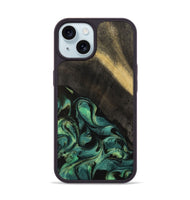 iPhone 15 Wood Phone Case - Kole (Green, 742490)