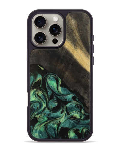 iPhone 16 Pro Max Wood Phone Case - Kole (Green, 742490)