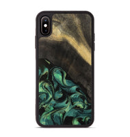 iPhone Xs Max Wood Phone Case - Kole (Green, 742490)