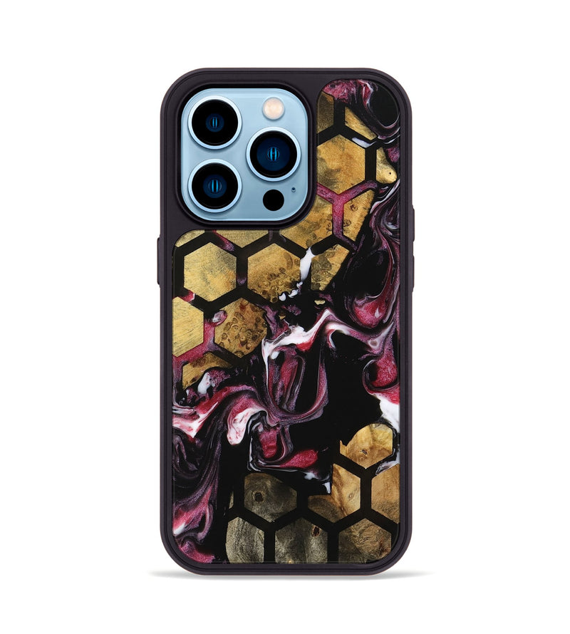 iPhone 14 Pro Wood Phone Case - Justinn (Pattern, 742491)