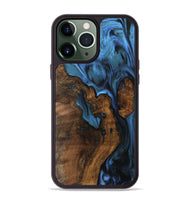 iPhone 13 Pro Max Wood Phone Case - Lakisha (Blue, 742495)