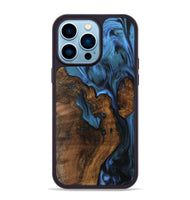 iPhone 14 Pro Max Wood Phone Case - Lakisha (Blue, 742495)