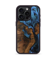 iPhone 15 Pro Wood Phone Case - Lakisha (Blue, 742495)