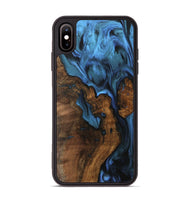 iPhone Xs Max Wood Phone Case - Lakisha (Blue, 742495)