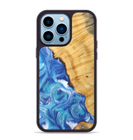 iPhone 14 Pro Max Wood Phone Case - Tata (Blue, 742499)