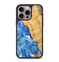 iPhone 15 Pro Max Wood Phone Case - Tata (Blue, 742499)