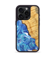 iPhone 15 Pro Wood Phone Case - Tata (Blue, 742499)