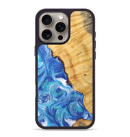 iPhone 16 Pro Max Wood Phone Case - Tata (Blue, 742499)