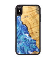 iPhone Xs Max Wood Phone Case - Tata (Blue, 742499)