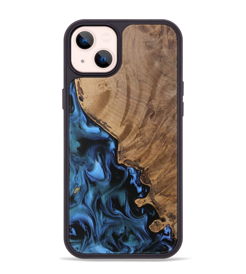 iPhone 14 Plus Wood Phone Case - Joanie (Blue, 742500)