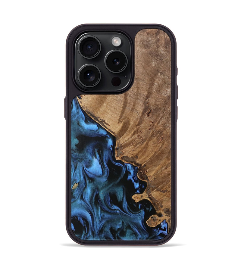 iPhone 15 Pro Wood Phone Case - Joanie (Blue, 742500)