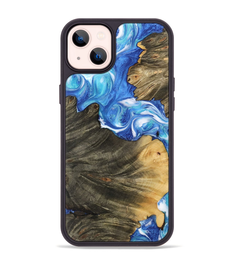 iPhone 14 Plus Wood Phone Case - Ginni (Blue, 742501)