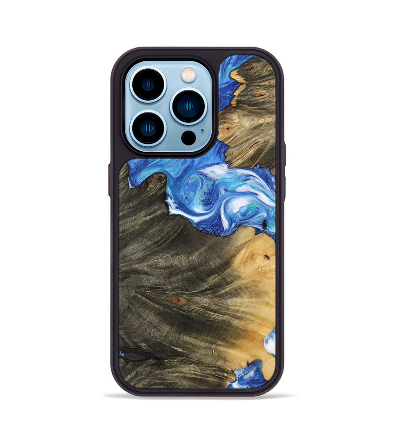 iPhone 14 Pro Wood Phone Case - Ginni (Blue, 742501)