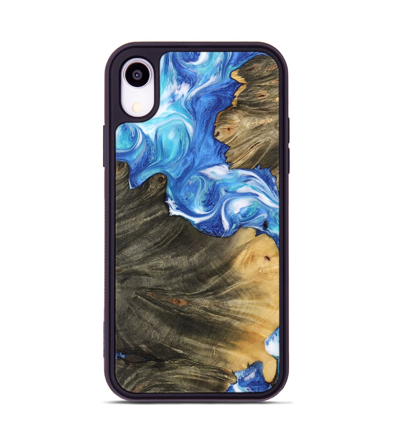 iPhone Xr Wood Phone Case - Ginni (Blue, 742501)