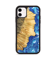 iPhone 11 Wood Phone Case - Veneice (Blue, 742502)