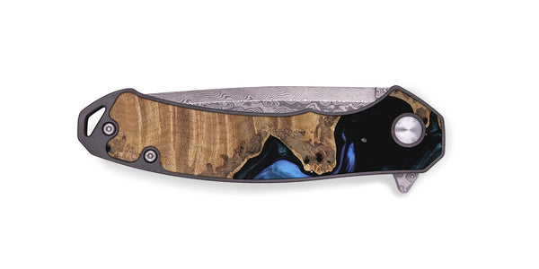 EDC Wood Pocket Knife - Tiena (Blue, 742507)