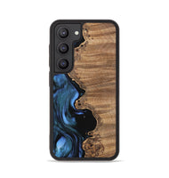 Galaxy S23 Wood Phone Case - Tiena (Blue, 742507)