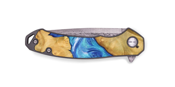 EDC Wood Pocket Knife - Madelin (Blue, 742509)