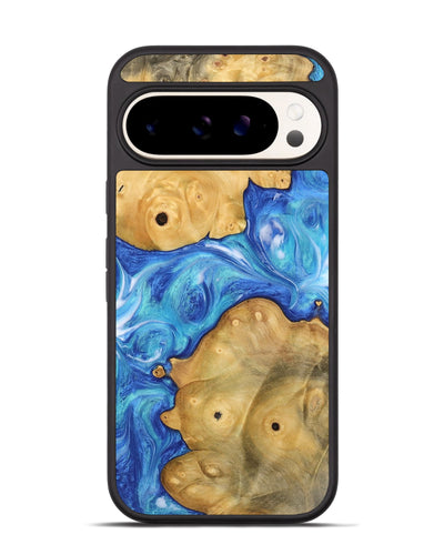 Pixel 9 Pro Wood Phone Case - Madelin (Blue, 742509)