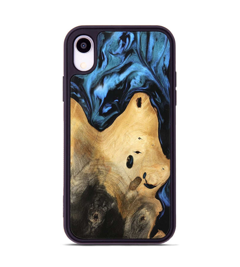 iPhone Xr Wood Phone Case - Emmy (Blue, 742512)