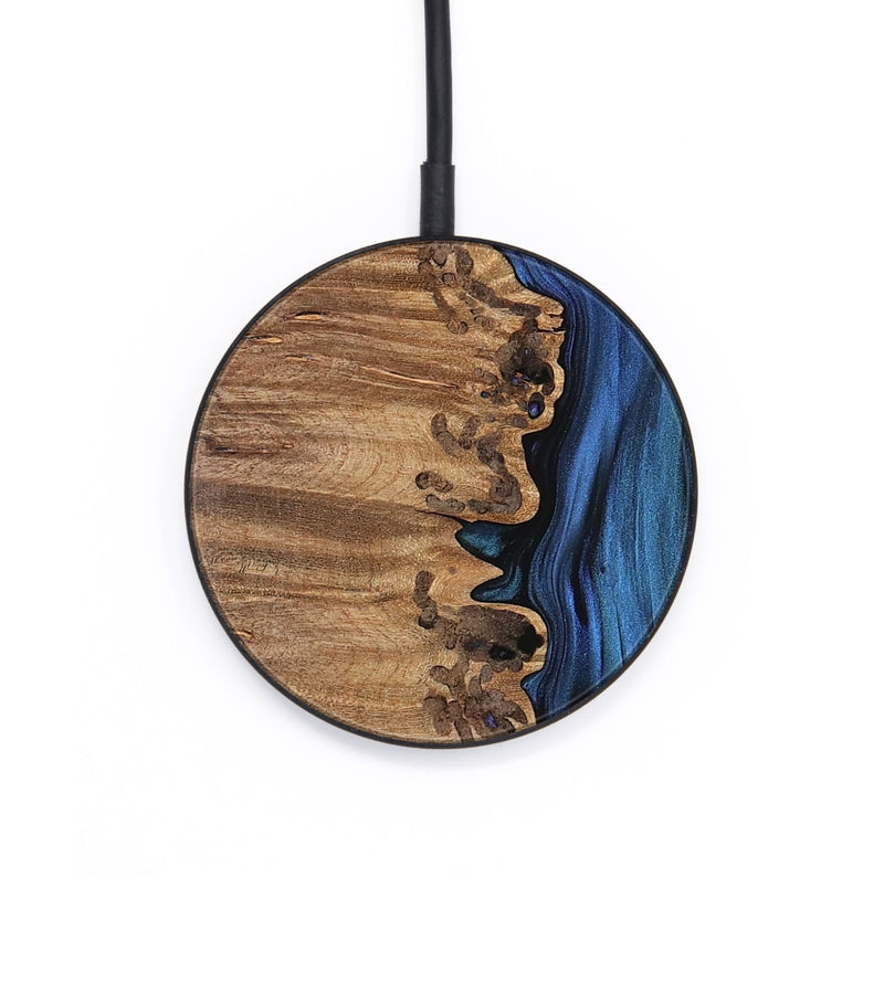 Circle Wood Wireless Charger - Winnie (Blue, 742513)