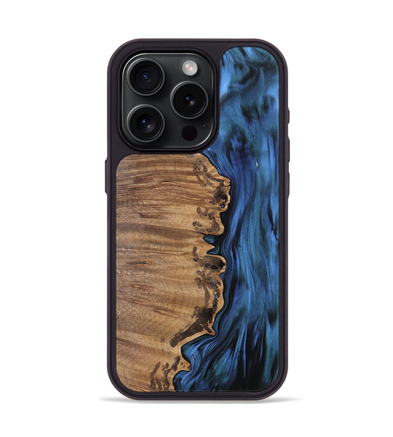 iPhone 15 Pro Wood Phone Case - Winnie (Blue, 742513)