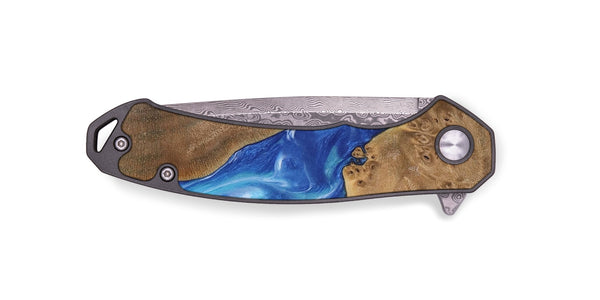 EDC Wood Pocket Knife - Jacey (Blue, 742525)