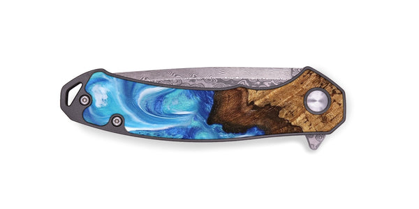 EDC Wood Pocket Knife - Chris (Blue, 742540)