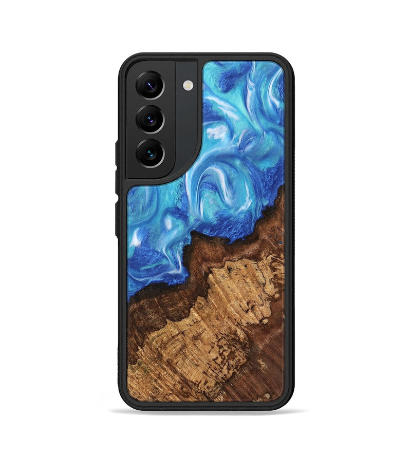 Galaxy S22 Wood Phone Case - Chris (Blue, 742540)