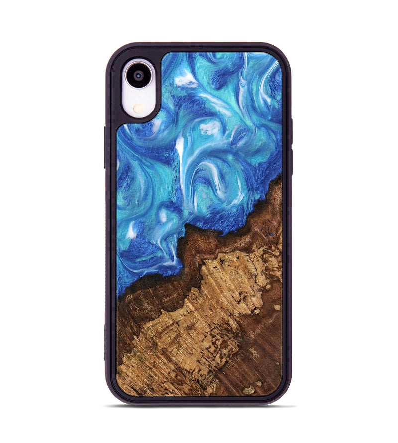 iPhone Xr Wood Phone Case - Chris (Blue, 742540)