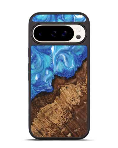 Pixel 9 Pro Wood Phone Case - Chris (Blue, 742540)