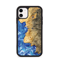 iPhone 11 Wood Phone Case - Deidra (Blue, 742541)