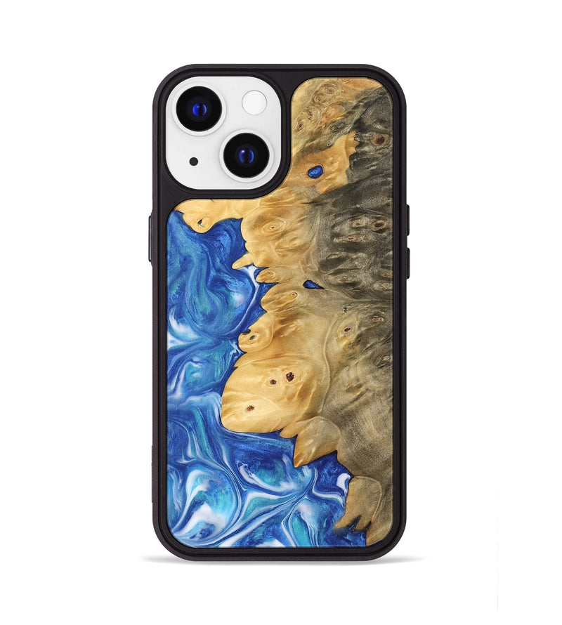 iPhone 13 Wood Phone Case - Deidra (Blue, 742541)