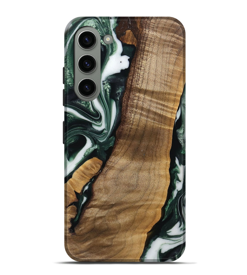 Galaxy S23 Plus Wood Live Edge Phone Case - Hilmer (Green, 742565)