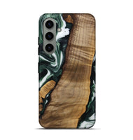 Galaxy S24 Wood Live Edge Phone Case - Hilmer (Green, 742565)