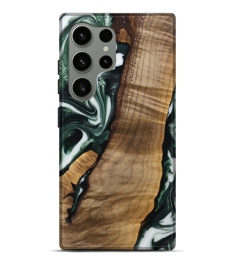 Galaxy S24 Ultra Wood Live Edge Phone Case - Hilmer (Green, 742565)