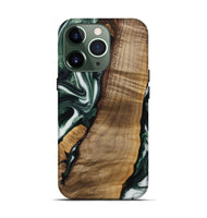 iPhone 13 Pro Wood Live Edge Phone Case - Hilmer (Green, 742565)