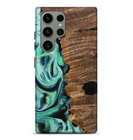 Galaxy S23 Ultra Wood Live Edge Phone Case - Gertie (Green, 742566)