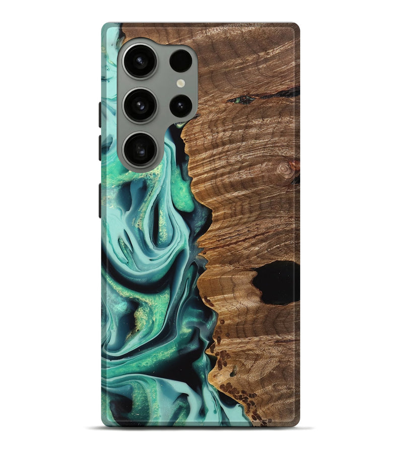 Galaxy S24 Ultra Wood Live Edge Phone Case - Gertie (Green, 742566)